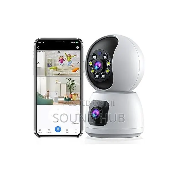 2MP+2MP Dual Lens Indoor Security Camera, Motion Tracking, W · Photo 1