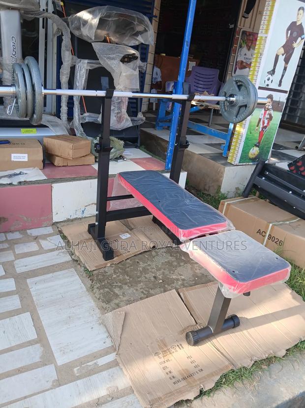 Adjustable Bench Set With 40kg Barbell · Photo 2