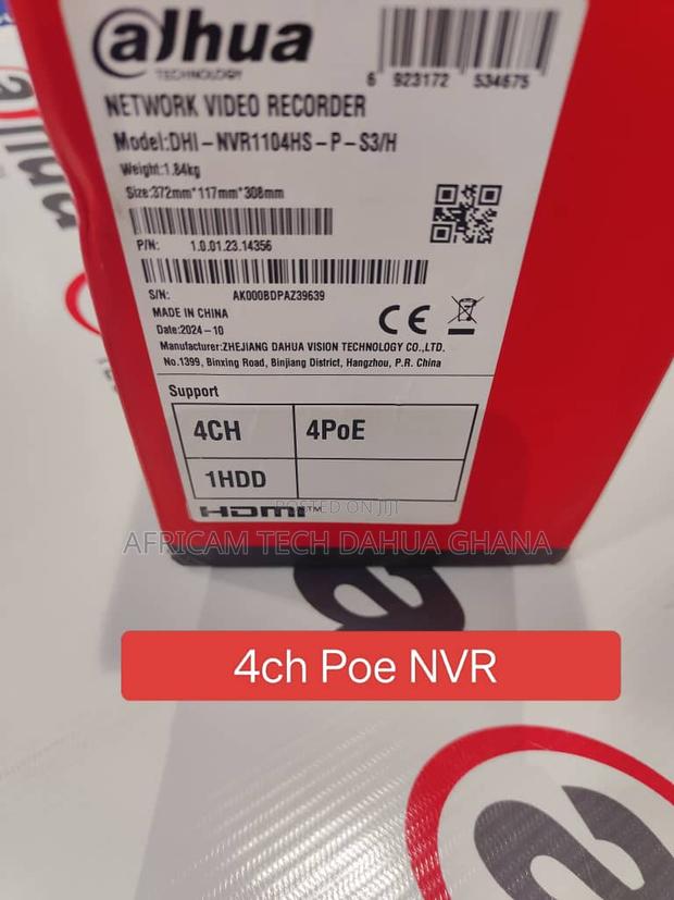 Dahua 4channel 4port Poe NVR · Photo 1