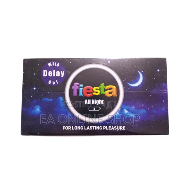Fiesta All Night Condom With Delay Gel . 24 Packs of 3 in 1 · Photo 1