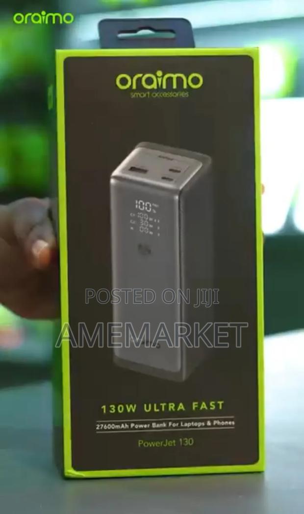 Oraimo Powerjet 27600mah 130w Ultra Fast Power Bank for Laptop Phone · Photo 3
