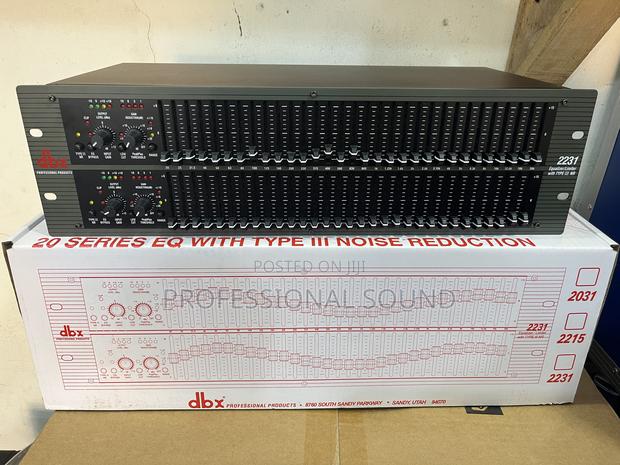 DBX 2231 Dual 31-Band Graphic Equalizer/Limiter, Noise Reduction. · Photo 1