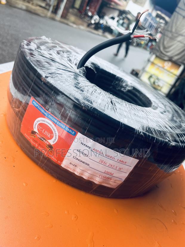 Pure Copper Black Insulated Electrical Cable, (Speaker Wire). · Photo 1