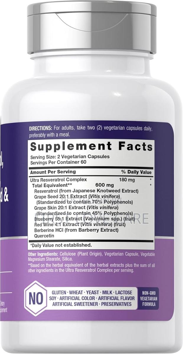 Horbaach Resveratrol, Berberine , Grape Seed and Quercetin · Photo 2
