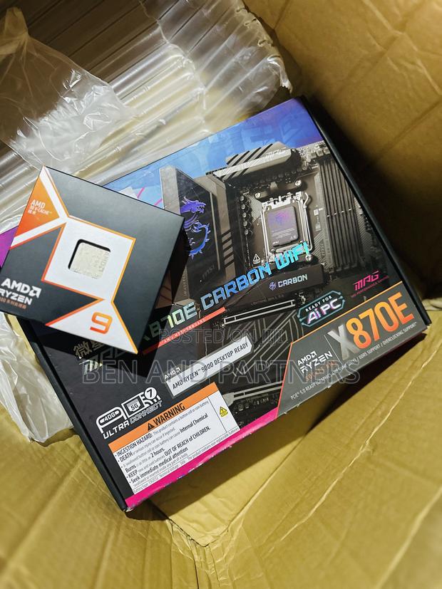 Msi Mpg X870e + Ryzen 9 9950x3d Combo · Photo 1
