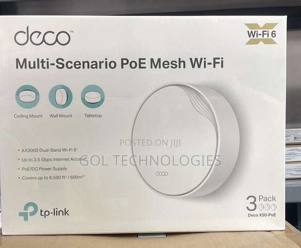 Tp Link Deco X50-Poe Multi Scenario Poe Mesh Wifi Ax3000 (3-Pack) · Photo 1