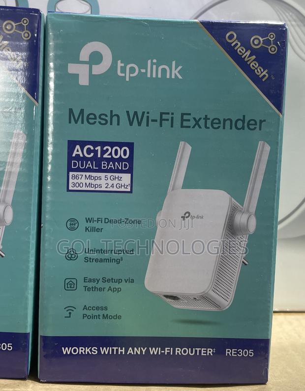 Tp Link Mesh Wi-Fi Extender Ac1200 Dual Band 5 GHZ 2.4 GHZ · Photo 1