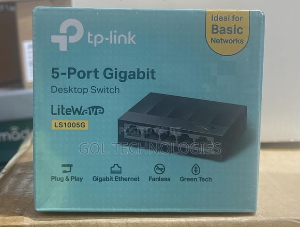 Tp Link 5port Gigabit Desktop Switch 100/1000 Fast Ethernet Switch · Photo 1