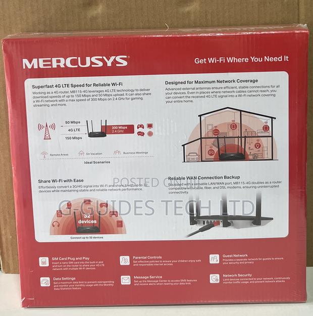 Mercusys 300mbps Wireless 4g Router Mb115-4g · Photo 2