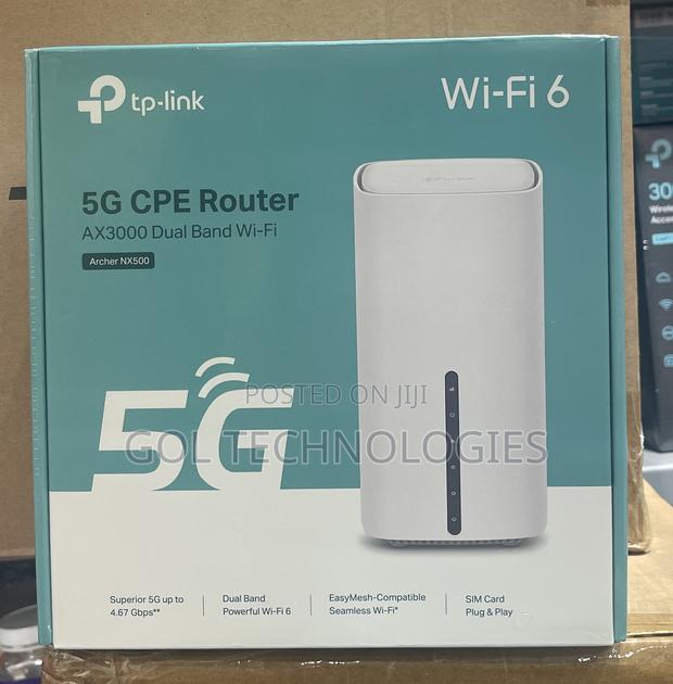 Tp Link Wifi 6 5g Cpe Router Ax3000 Dual Band Wi-Fi Archer Nx500 · Photo 1