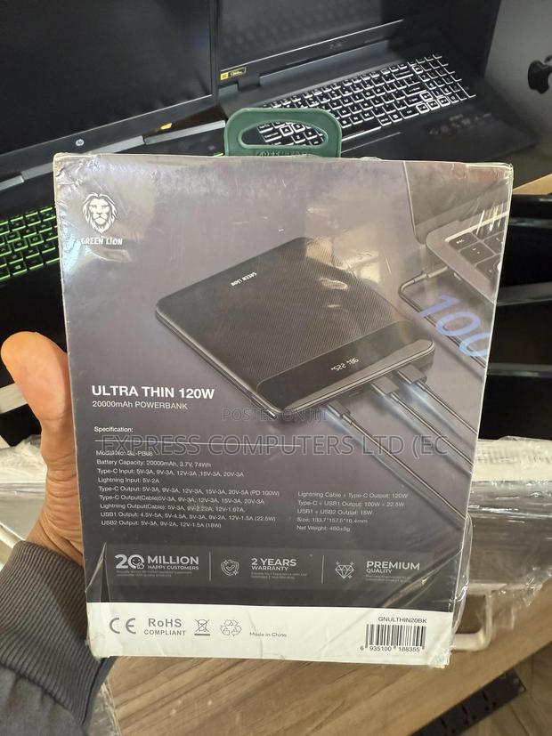 Green Lion Ultra Thin 120w 20000mah Laptop Power Bank From Uk Original · Photo 4