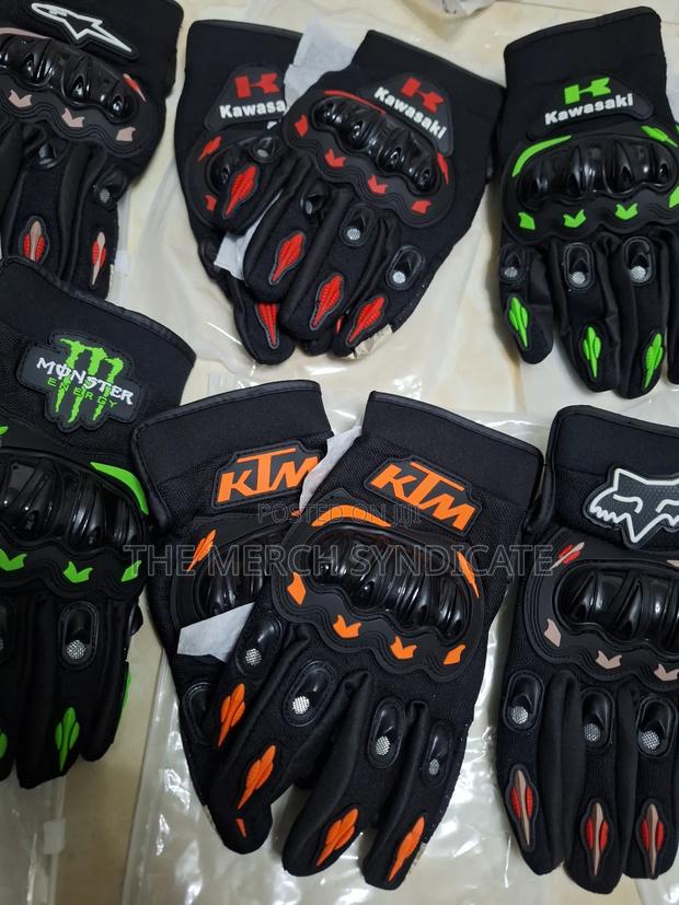 Ktm Motorcycle Racing Full Finger Knuckle Touch Screen Biking Gloves