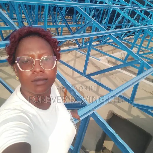 Steel Trusses Installation Services Ongoing at Aburi -Gyanua · Photo 1
