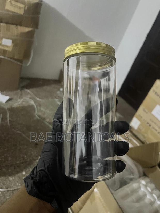 500ml Cosmetic Jar and Free Gasket (With Clear, White or Gold Lid) · Photo 1