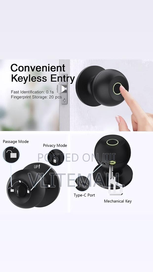 Smart Fingerprint Home Security Ble App Keyless Door Lock Es807 · Photo 4