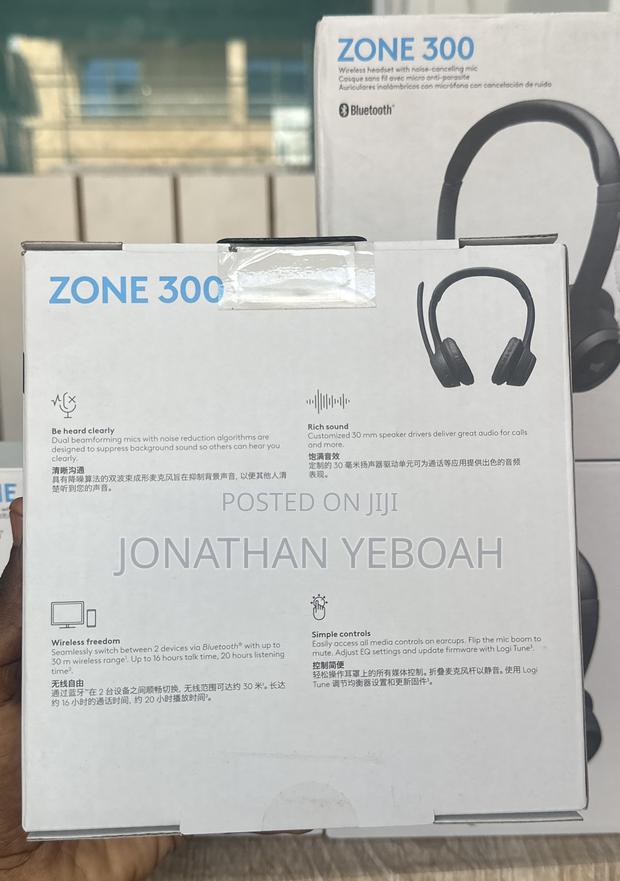 Logitech Zone 300 Wireless Headset Mic · Photo 3