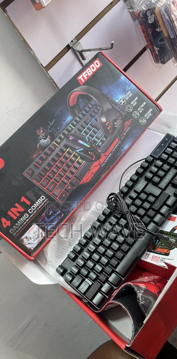 Gaming Combo 4in1 Tf800 Keyboard, Mouse, Mouse Pad, Headset · Photo 2