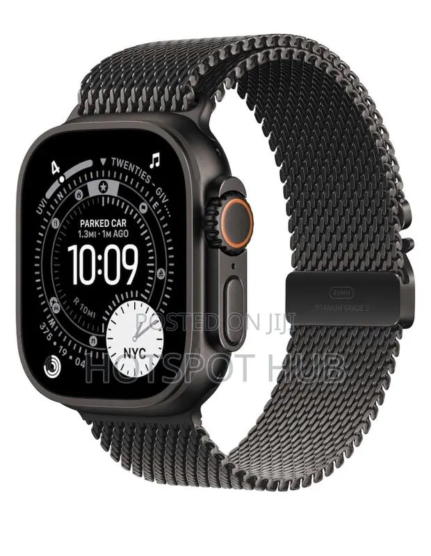 Apple Watch Ultra 3 49mm Titanium Case With Titanium Milanese Loop · Photo 1
