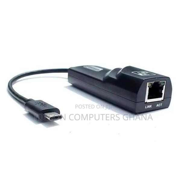 Type C 3.0 Ethernet High-Speed Network Adapter 10/100/1000mbps - Black · Photo 3