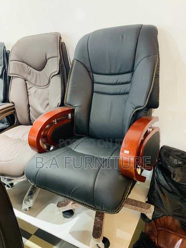Office Chair - Executive With Wooden Handles · Photo 1