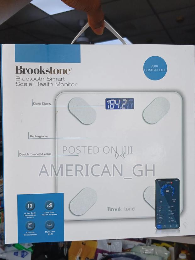 Brookstone Bluetooth Smart Scale Health Monitor · Photo 1