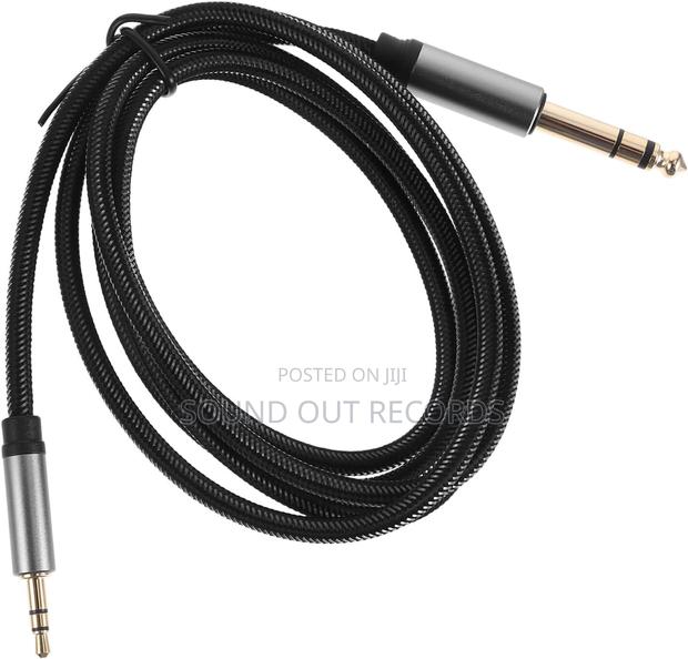 5m Braided Anti Rust 6.5mm To 3.5mm Gold Plated Audio Cable · Photo 1