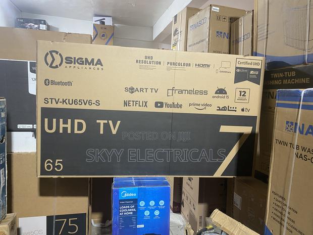 Sigma 65”Smart Satellite Uhd 4k Clear View Tv · Photo 1