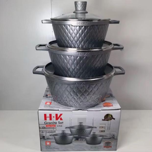 Original H·Vk Granite Die-Cast Cookware Set – 12pcs · Photo 1