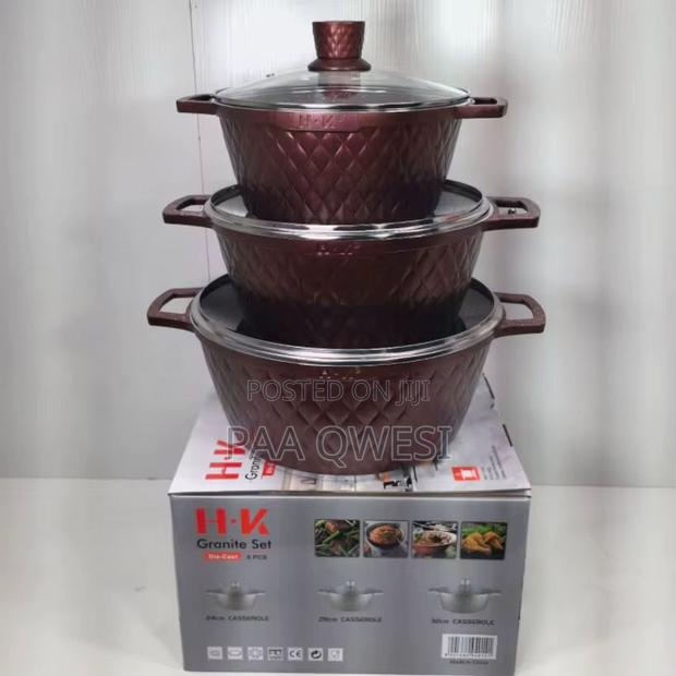 H·Vk 12pcs Non-Stick Granite Cooking Set · Photo 1