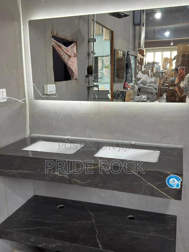Double Black Cabinet Basin With Tap · Photo 1