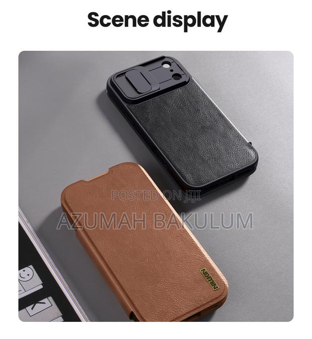 17 Pro Max | 17 Pro Leather Flip Cover · Photo 1