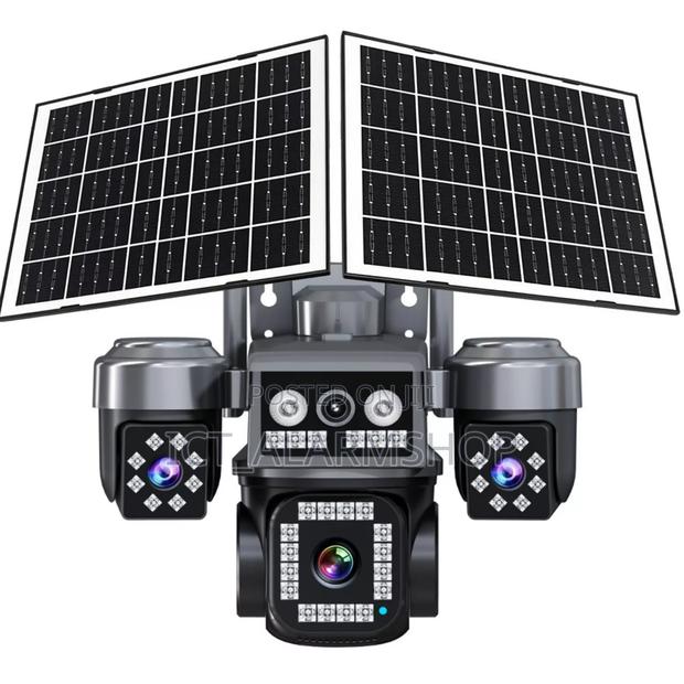 Solar Power Panel 4lens PTZ Monitoring · Photo 1