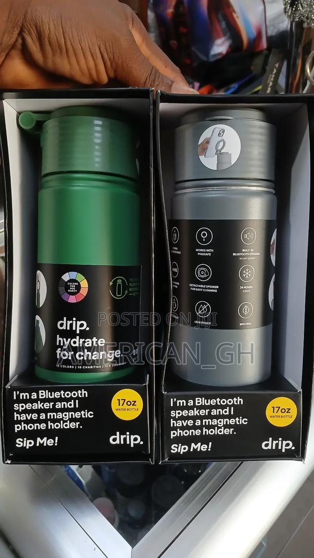 Drip 17oz Water Bottle Bluetooth Speaker With Phone Holder · Photo 3