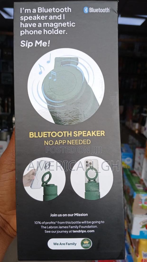 Drip 17oz Water Bottle Bluetooth Speaker With Phone Holder · Photo 4