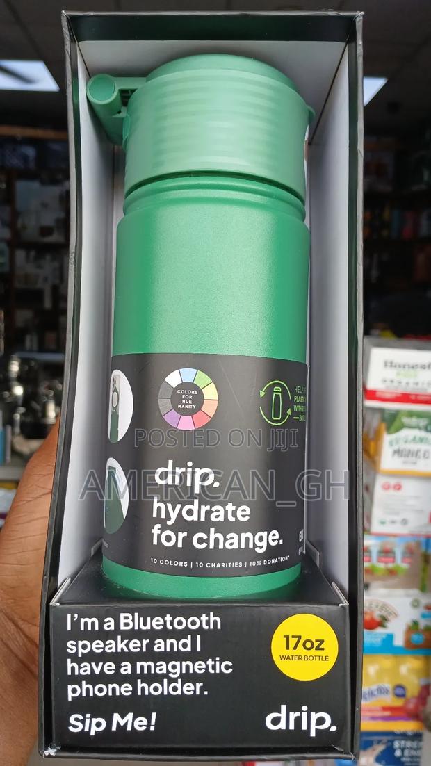 Drip 17oz Water Bottle Bluetooth Speaker With Phone Holder · Photo 5