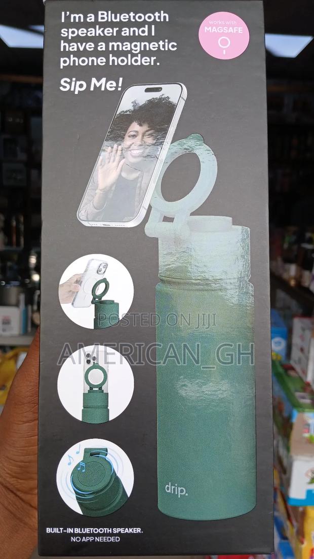 Drip 17oz Water Bottle Bluetooth Speaker With Phone Holder · Photo 7