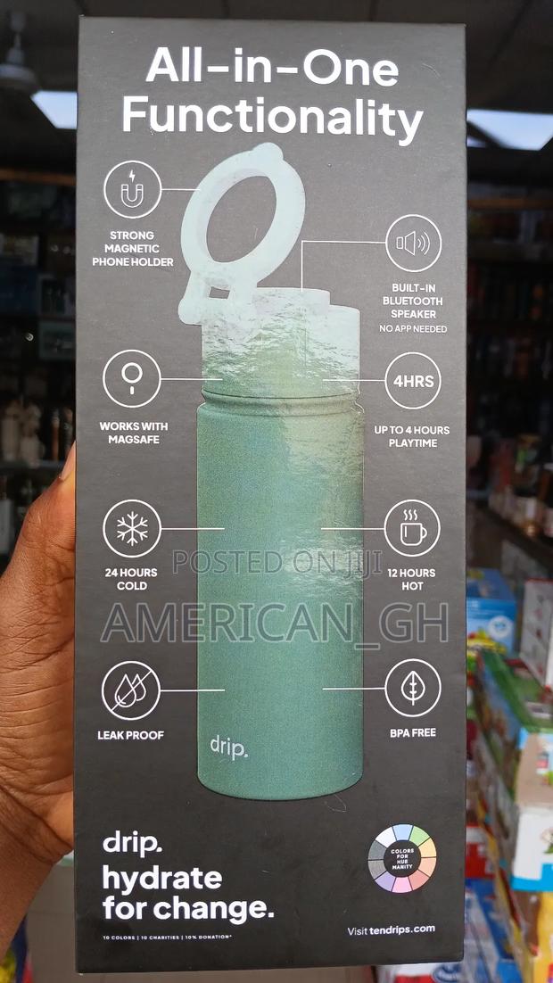 Drip 17oz Water Bottle Bluetooth Speaker With Phone Holder · Photo 8