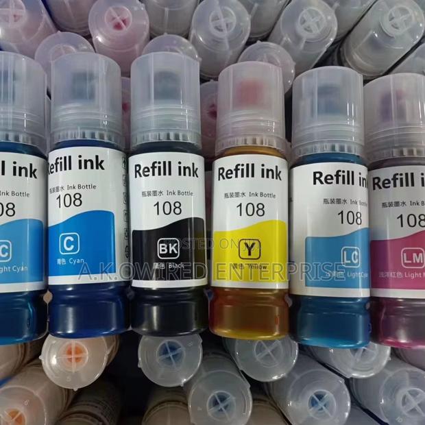 Epson Ecotank 108 Ink L8050 L18050 Et-18050 (B,C, M, Y, Lc, Lm) · Photo 2