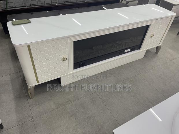 Electronic Wooden Tv Stand With Bluetooth · Photo 3