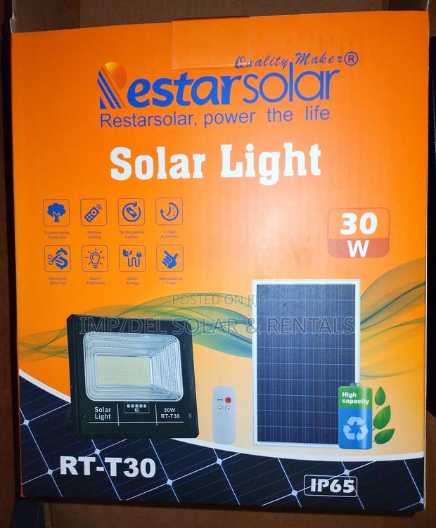 30w Solar Lights With Panel, Remote Control, Timer Functions · Photo 5