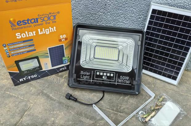 50w Solar Lights With Panel, Remote Control, Timer Functions · Photo 1
