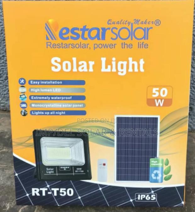 50w Solar Lights With Panel, Remote Control, Timer Functions · Photo 2