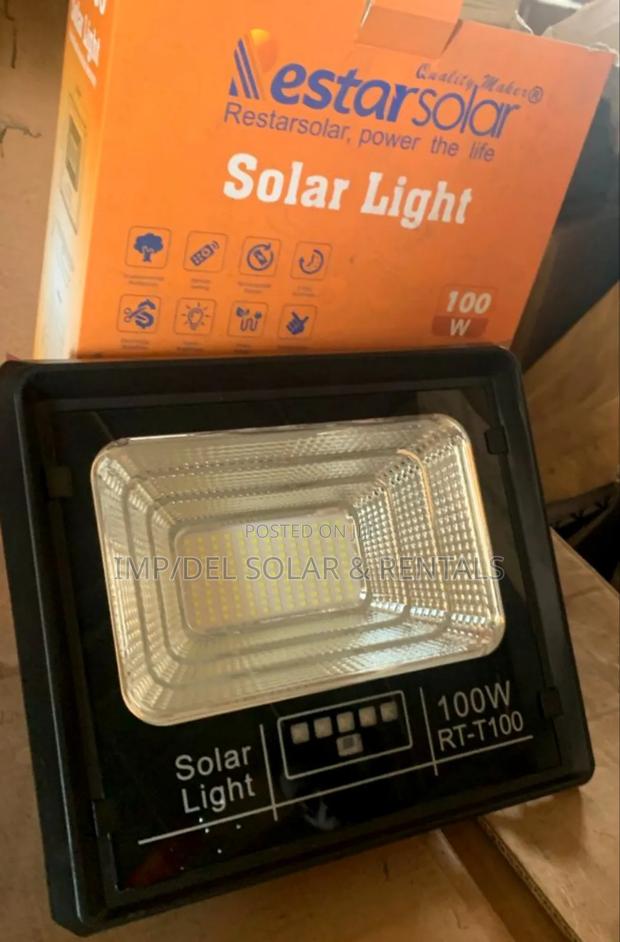 100w Solar Lights With Panel, Remote Control, Timer Functions · Photo 1