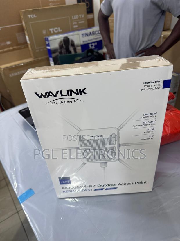 Wavlink 6 Antenna Ax3000 Dual Band Wifi6 Outdoor Access Point · Photo 1