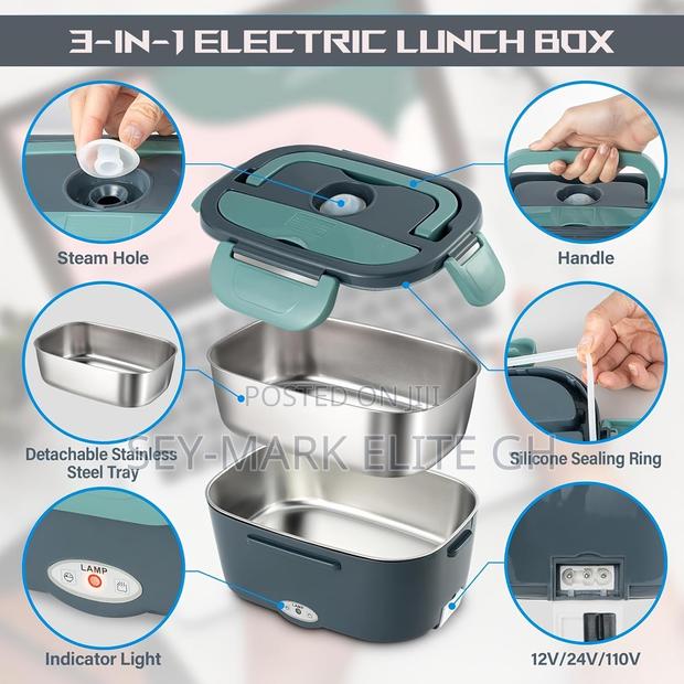 Portable Electric Lunch Box Warmer With Bag · Photo 2
