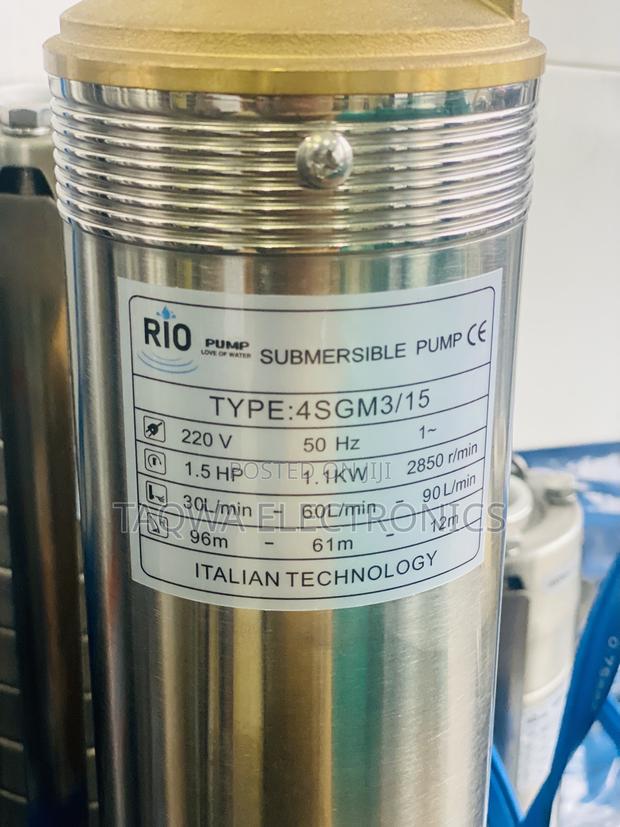 Quality Rio Submersible Borehole Pump 1.5hp · Photo 2