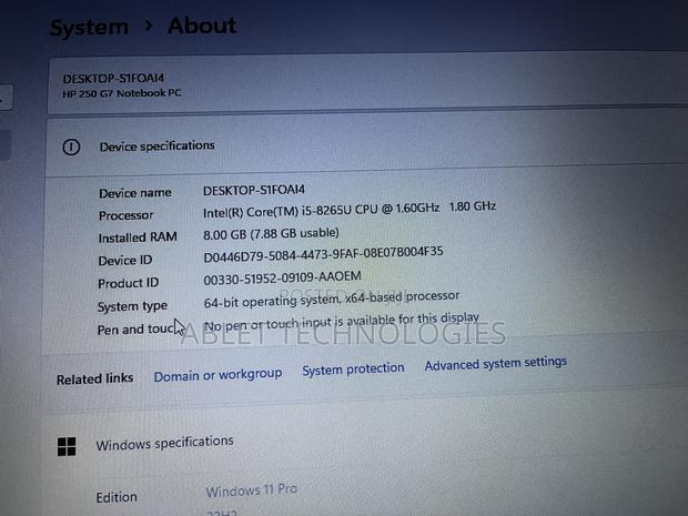 Laptop HP 250 G7 8GB Intel Core i5 SSD 256GB · Photo 7