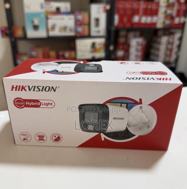 Hikvision Camera 2mp Smart Hybrid Light Fullcolor Audio 2ce16d0t-LPFS · Photo 1