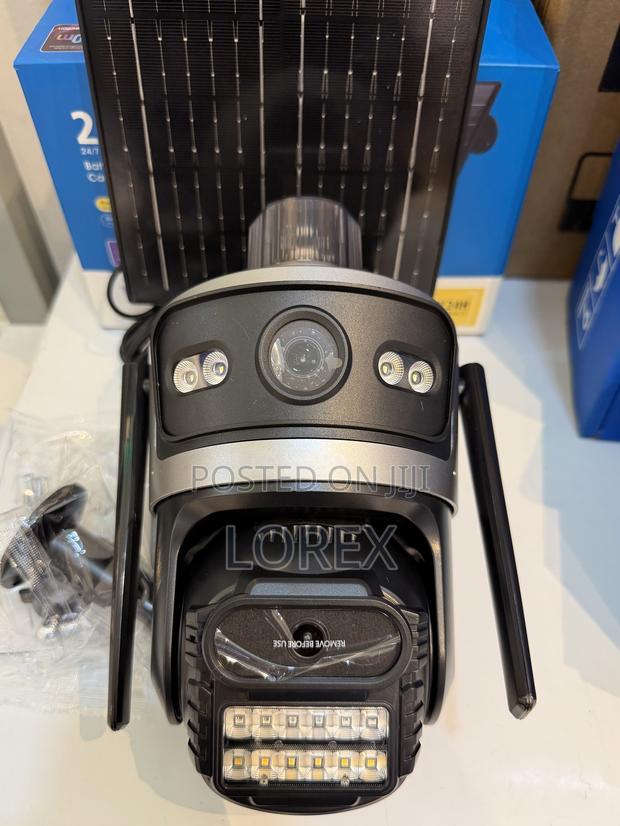 Solar Camera PTZ 4g Sim Icsee App 24/7 Recording 2 Way Talk Full Color · Photo 2
