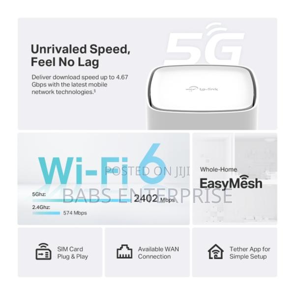 Tp-link Archer Nx500 5g Ax3000 Wireless Dual-band Gigabit Router · Photo 3